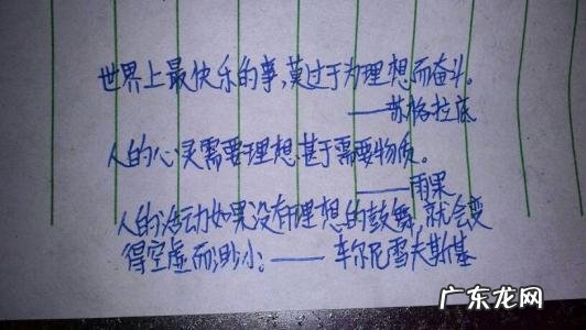 志向远大的名言