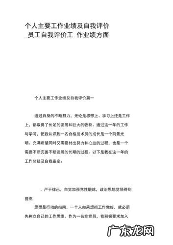 工作描述简短范文