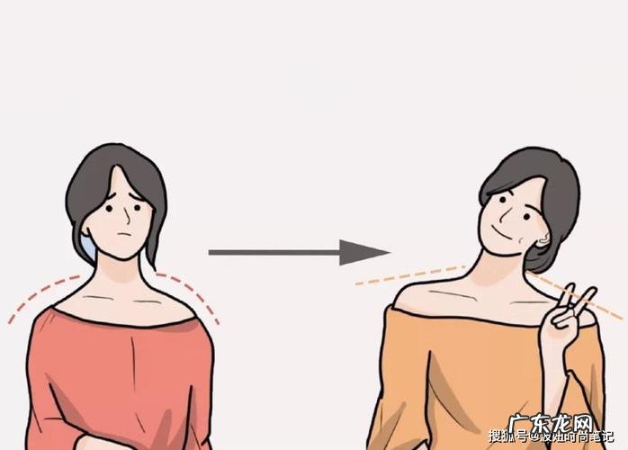 平肩和溜肩的区别图片