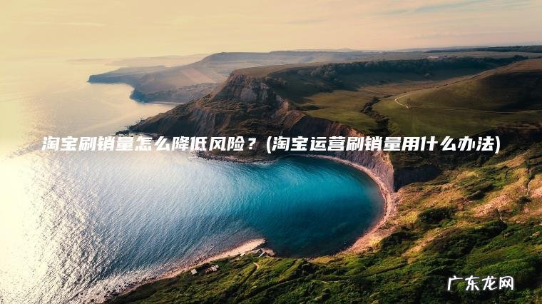 淘宝刷销量怎么降低风险？(淘宝运营刷销量用什么办法)