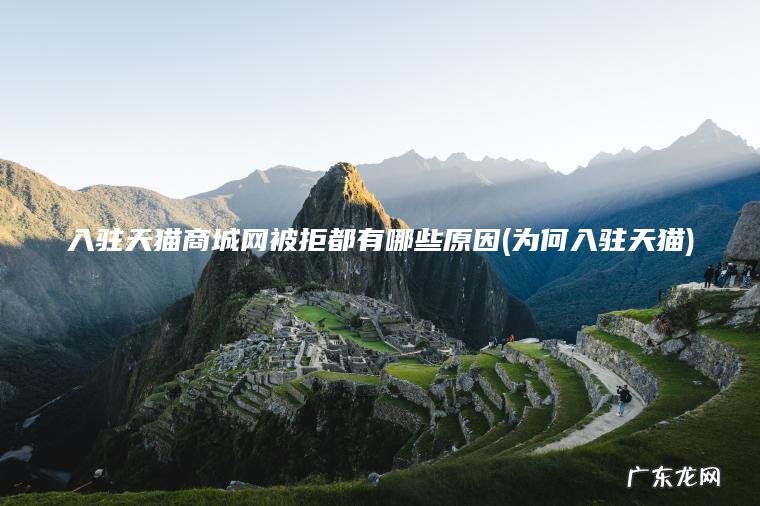 入驻天猫商城网被拒都有哪些原因(为何入驻天猫)