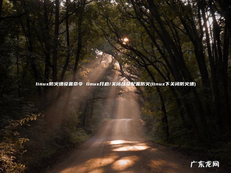 linux防火墙设置命令 linux开启/关闭以及配置防火(linux下关闭防火墙)