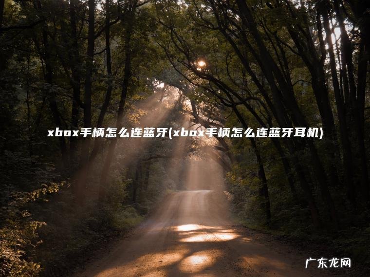 xbox手柄怎么连蓝牙(xbox手柄怎么连蓝牙耳机)