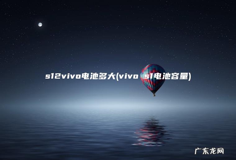 s12vivo电池多大(vivo s1电池容量)