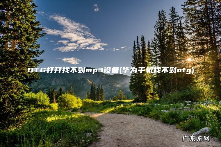 OTG打开找不到mp3设备(华为手机找不到otg)