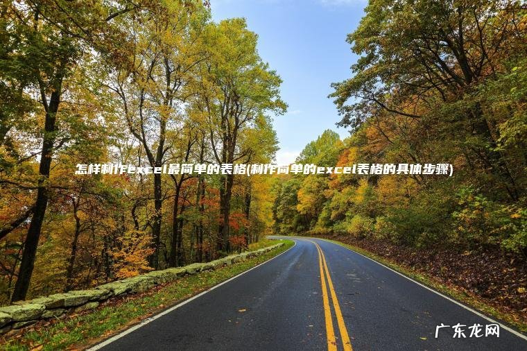 怎样制作excel最简单的表格(制作简单的excel表格的具体步骤)