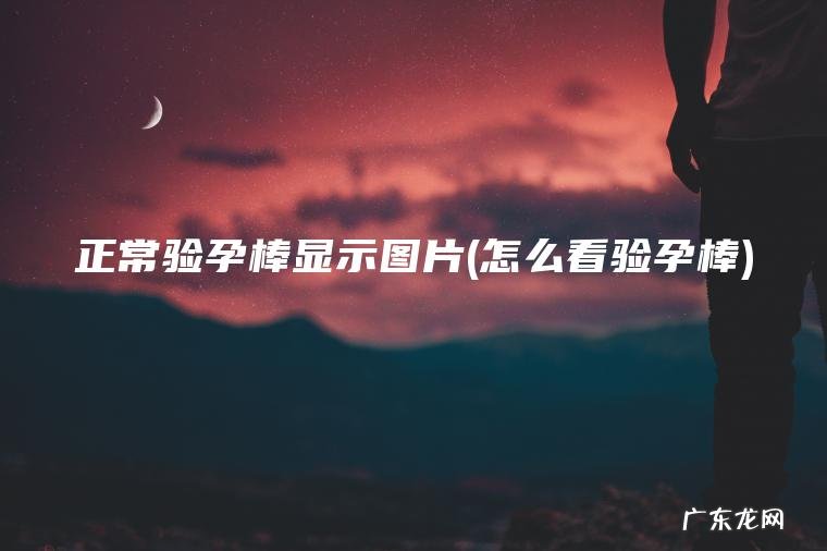 正常验孕棒显示图片(怎么看验孕棒)