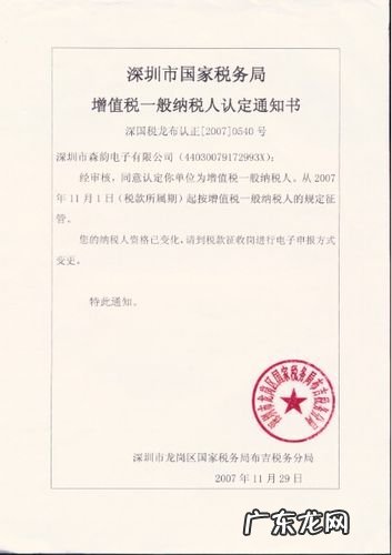 一般纳税人的条件