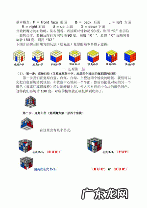 三阶魔方公式图解