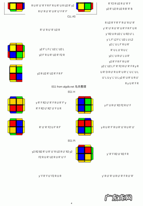 二阶魔方教程新手公式