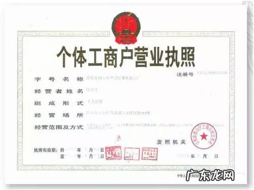 代办个体营业执照