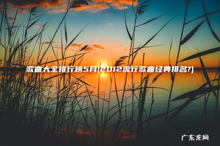 歌曲大全排行榜5月(2012流行歌曲经典排名?)