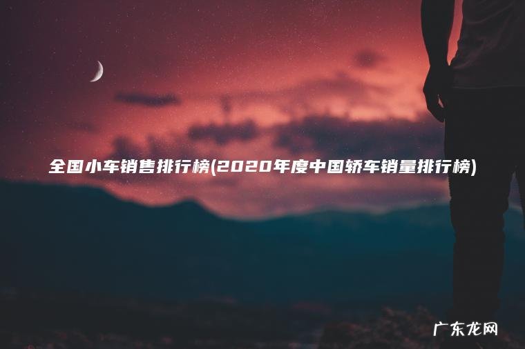 全国小车销售排行榜(2020年度中国轿车销量排行榜)