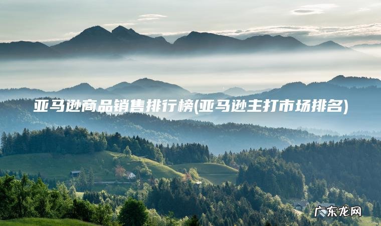 亚马逊主打市场排名 亚马逊商品销售排行榜