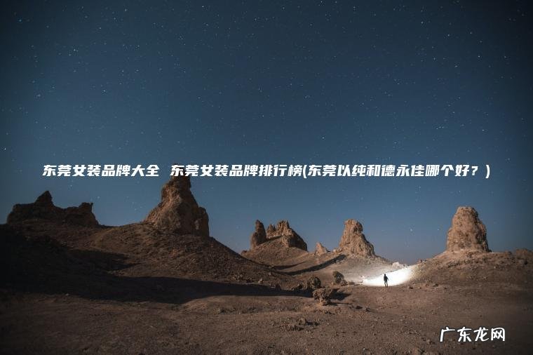 东莞女装品牌大全 东莞女装品牌排行榜(东莞以纯和德永佳哪个好？)