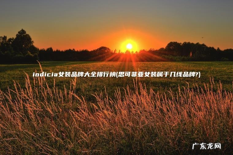 思可菲亚女装属于几线品牌? indicia女装品牌大全排行榜
