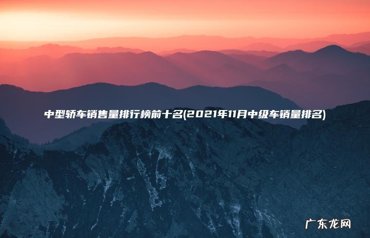 中型轿车销售量排行榜前十名(2021年11月中级车销量排名)