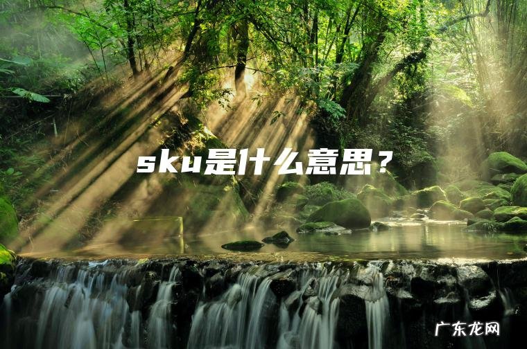 sku是什么意思？
