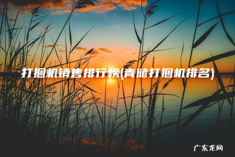 青储打捆机排名 打捆机销售排行榜