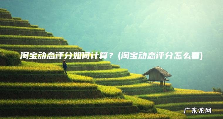 淘宝动态评分如何计算？(淘宝动态评分怎么看)