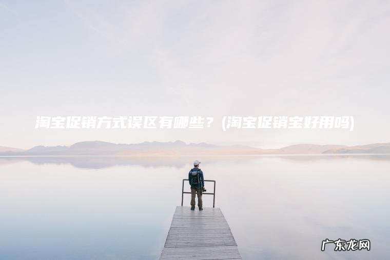 淘宝促销方式误区有哪些？(淘宝促销宝好用吗)