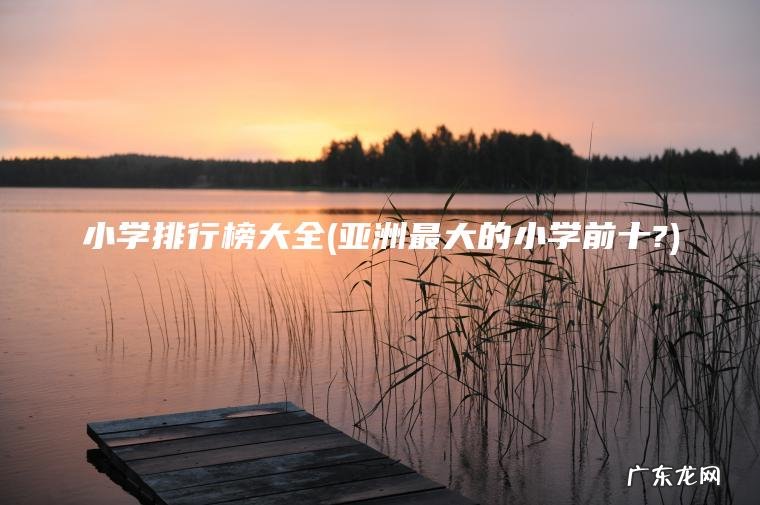 亚洲最大的小学前十? 小学排行榜大全