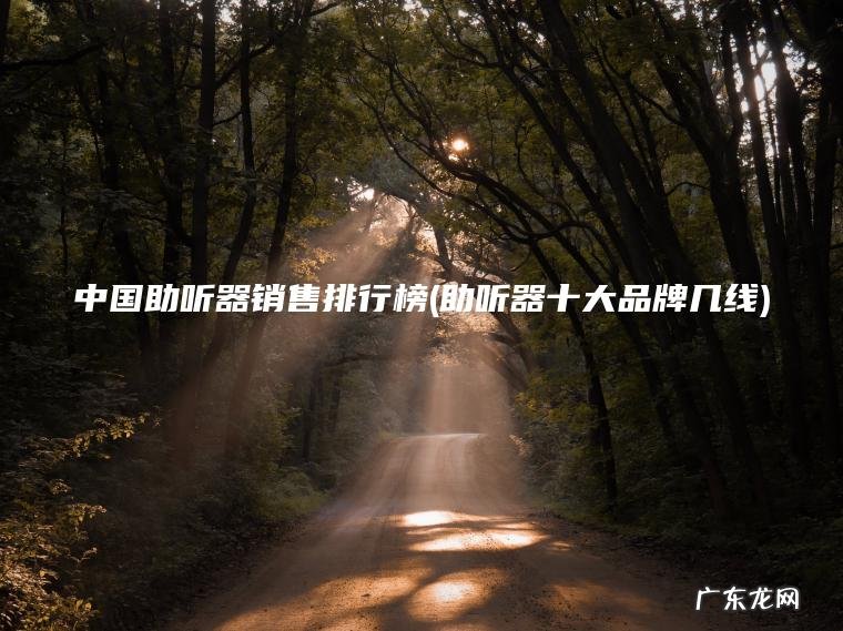 助听器十大品牌几线 中国助听器销售排行榜