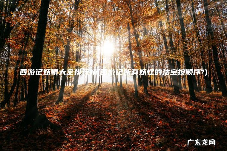 西游记妖精大全排行榜(西游记所有妖怪的法宝按顺序?)