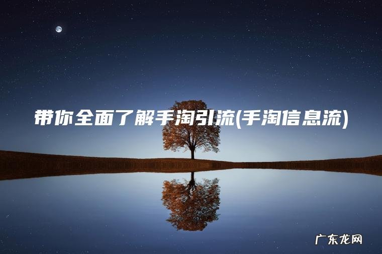 带你全面了解手淘引流(手淘信息流)