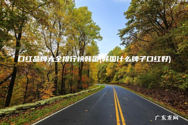 口红品牌大全排行榜韩国(韩国什么牌子口红好)
