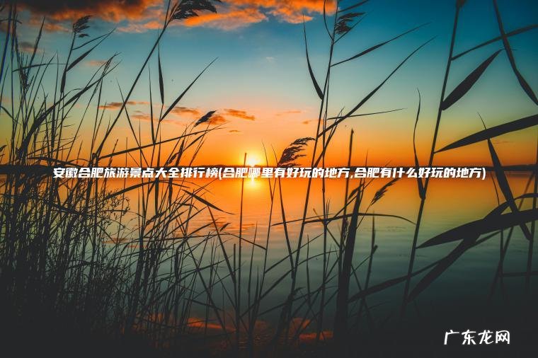 安徽合肥旅游景点大全排行榜(合肥哪里有好玩的地方,合肥有什么好玩的地方)