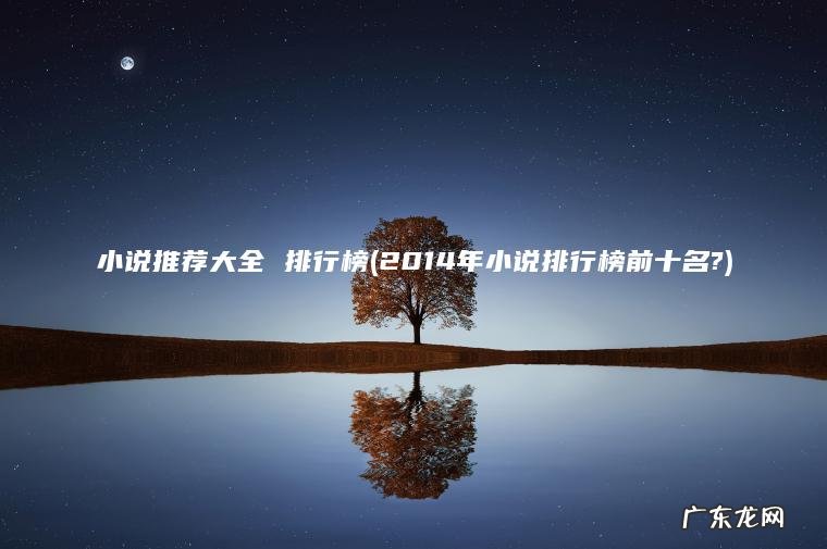 2014年小说排行榜前十名? 小说推荐大全 排行榜
