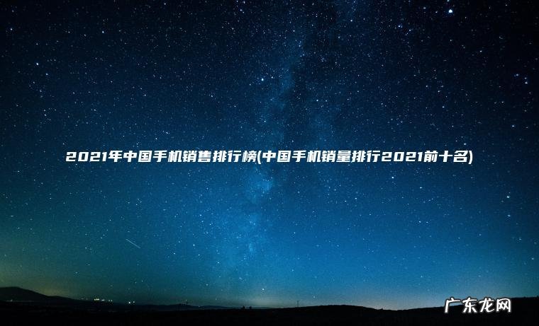 中国手机销量排行2021前十名 2021年中国手机销售排行榜