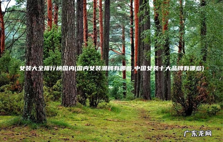 国内女装潮牌有哪些,中国女装十大品牌有哪些 女装大全排行榜国内