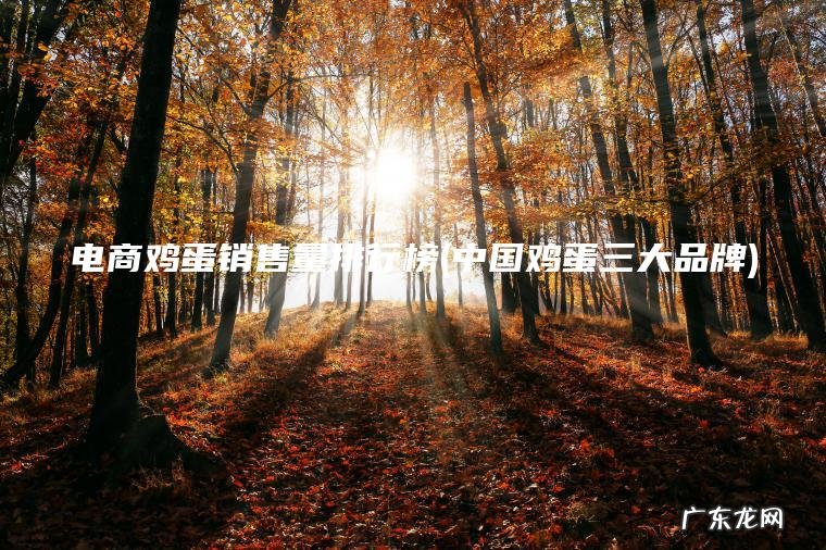 电商鸡蛋销售量排行榜(中国鸡蛋三大品牌)