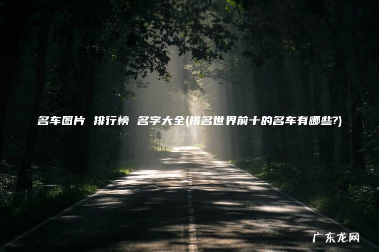 名车图片 排行榜 名字大全(排名世界前十的名车有哪些?)