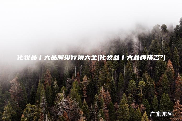 化妆品十大品牌排行榜大全(化妆品十大品牌排名?)