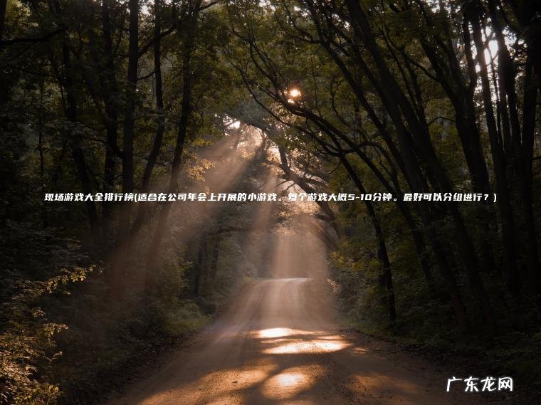 现场游戏大全排行榜(适合在公司年会上开展的小游戏 。 每个游戏大概5-10分钟 。 最好可以分组进行？)