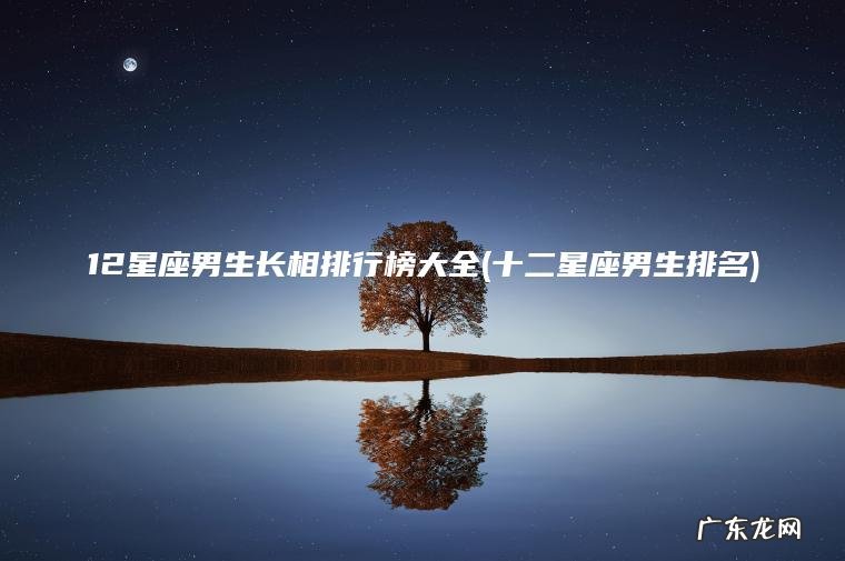 12星座男生长相排行榜大全(十二星座男生排名)