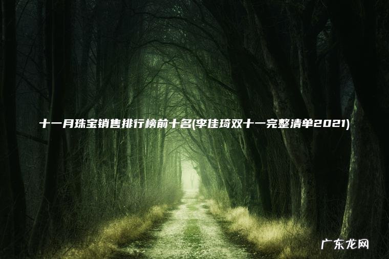 十一月珠宝销售排行榜前十名(李佳琦双十一完整清单2021)