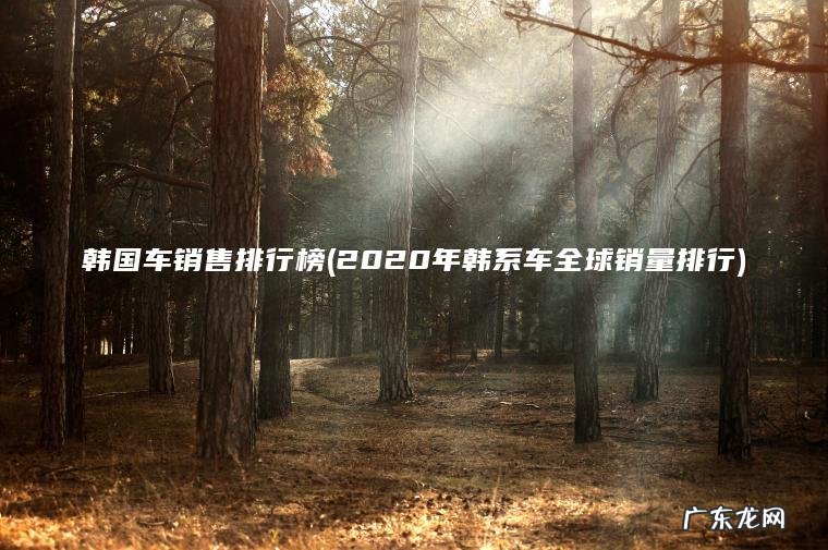 2020年韩系车全球销量排行 韩国车销售排行榜