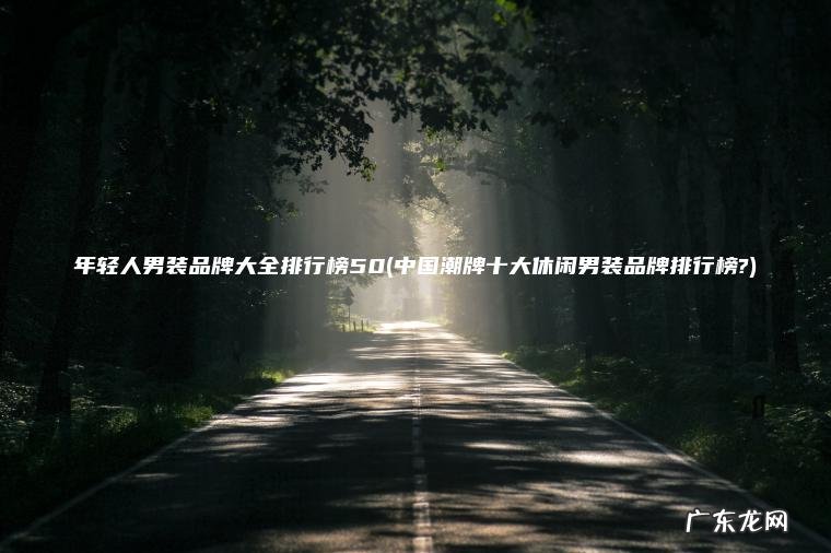 年轻人男装品牌大全排行榜50(中国潮牌十大休闲男装品牌排行榜?)