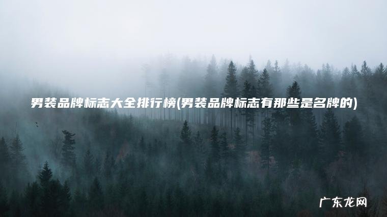 男装品牌标志大全排行榜(男装品牌标志有那些是名牌的)