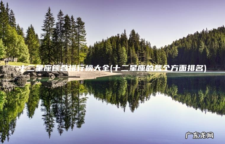 十二星座综合排行榜大全(十二星座的各个方面排名)