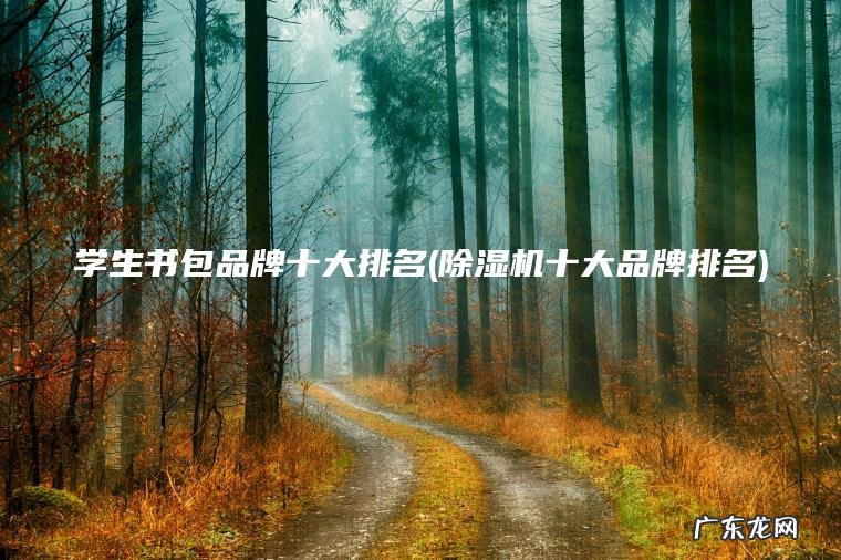 学生书包品牌十大排名(除湿机十大品牌排名)