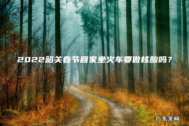 2022韶关春节回家坐火车要做核酸吗？