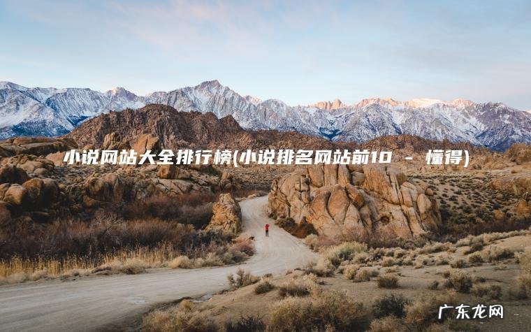 小说网站大全排行榜(小说排名网站前10 – 懂得)