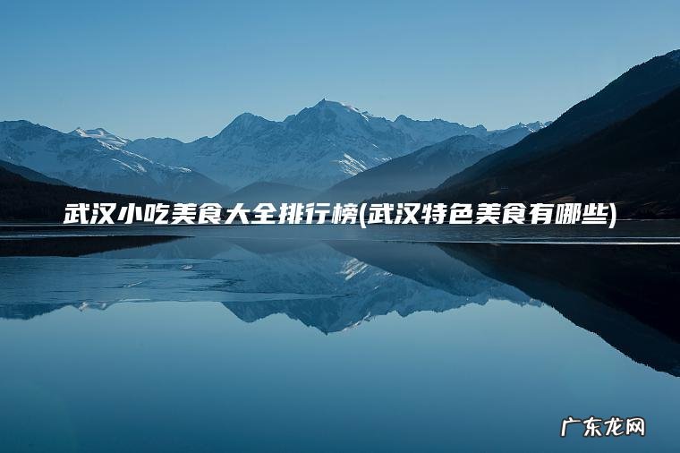 武汉小吃美食大全排行榜(武汉特色美食有哪些)