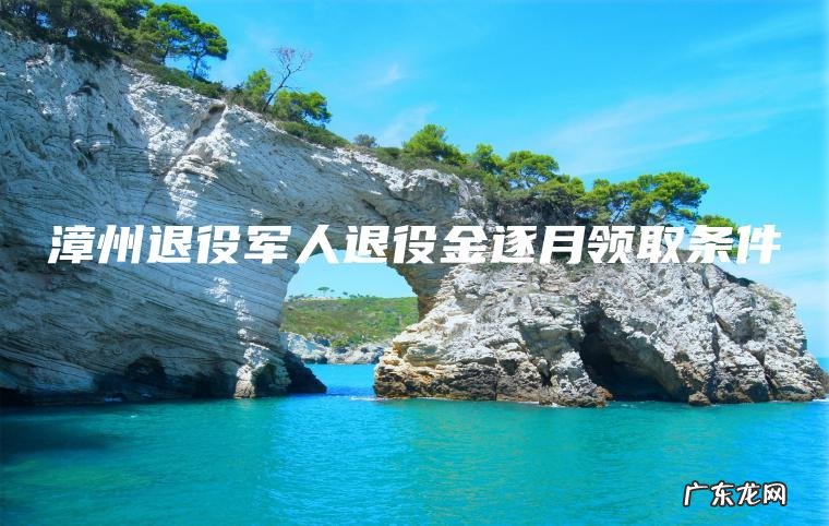 漳州退役军人退役金逐月领取条件