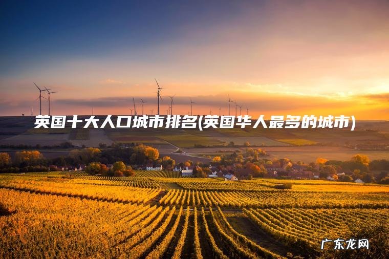 英国十大人口城市排名(英国华人最多的城市)